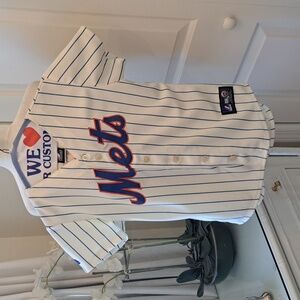 Majestic MLB‎ YOUTH New York Mets #33 Matt Harvey Jersey Cream/Blue SM(8-10)